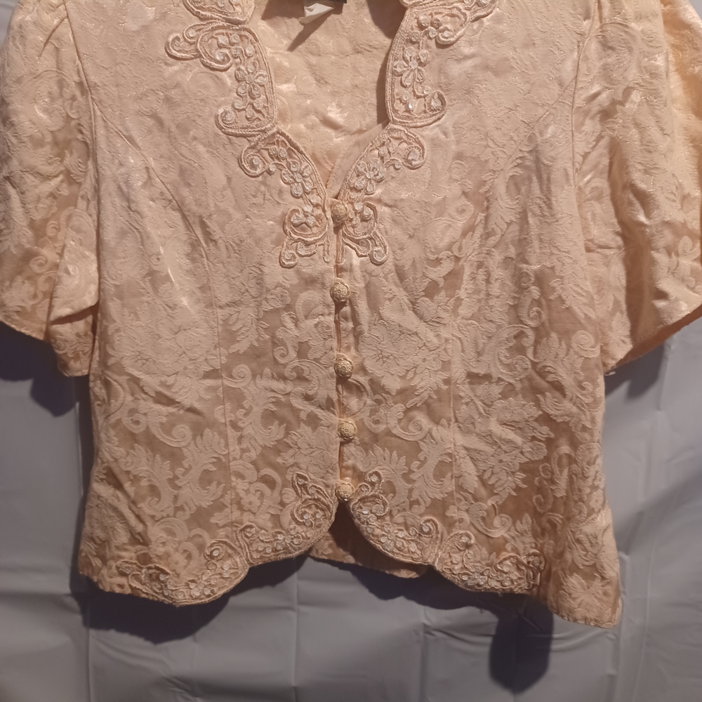 Elegant Cream Lace Women's Top (A)